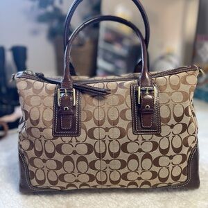 Vintage Coach Hampton Signature Satchel.